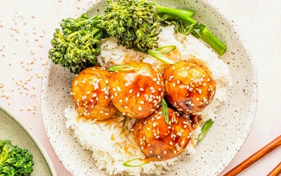 Viên đậu phụ sốt chua ngọt, đưa cơm