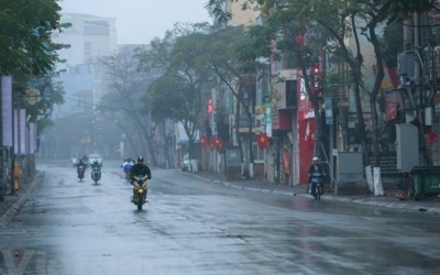 Bắc Bộ mưa vài nơi, Nam Bộ ngày nắng