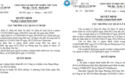 Xử phạt 2 doanh nghiệp do sai phạm trong sản xuất thuốc