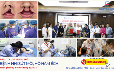 Chương trình phẫu thuật miễn phí sứt môi, hở hàm ếch năm 2023 
