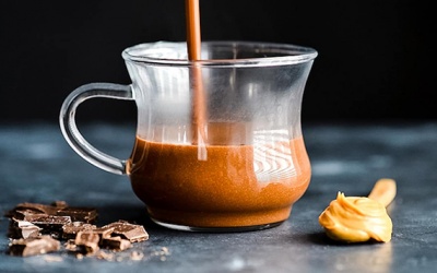 Chocolate nóng thơm mùi bơ lạc 