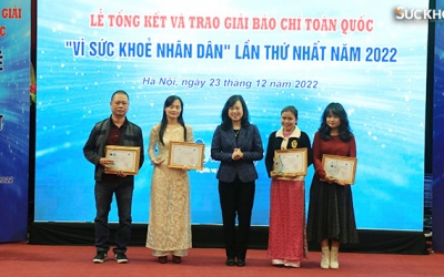 Trao giải 57 tác phẩm đoạt Giải báo chí toàn quốc 'Vì sức khỏe nhân dân'