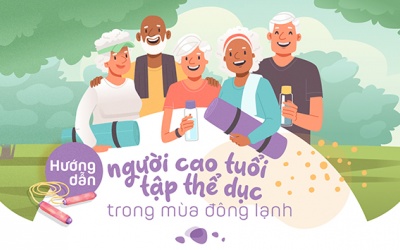 Hướng dẫn người cao tuổi tập thể dục trong mùa đông lạnh