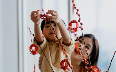 Vài mẫu trang trí Tết ấn tượng mà không tốn kém