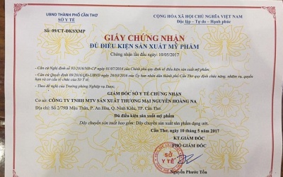 Thu hồi toàn quốc hơn 30 mỹ phẩm do Công ty Nguyễn Hoàng Na sản xuất