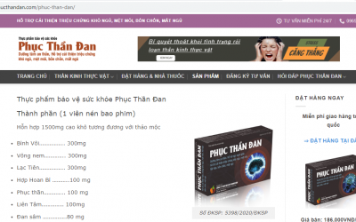 Cảnh báo sản phẩm Phục Thần Đan vi phạm quy định quảng cáo