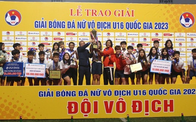 Hòa Thái Nguyên T&T, Hà Nam vô địch Giải Bóng đá U16 nữ Quốc gia 2023