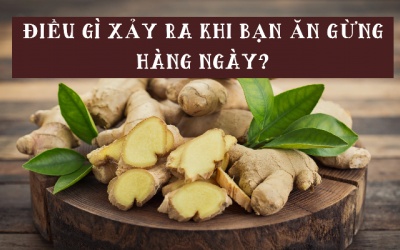 Tác dụng không ngờ của việc ăn gừng hàng ngày