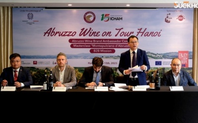 Sommelier Vũ Đức Linh chiến thắng Cuộc thi Tìm kiếm Đại sứ Thương hiệu Vang Abruzzo tại Việt Nam