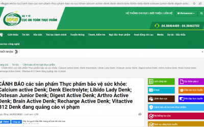 Gần 20 thực phẩm bảo vệ sức khỏe vi phạm quảng cáo