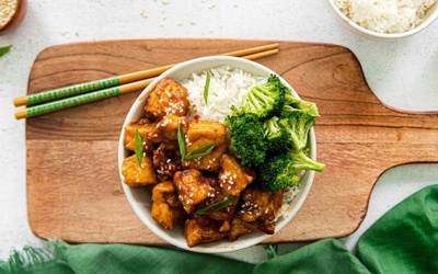 Món đậu phụ chiên 'ít béo' với nồi chiên không dầu