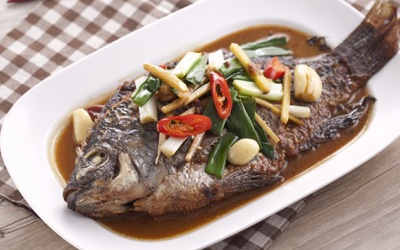 Cá diêu hồng sốt xì dầu đậm vị