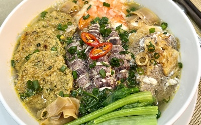 Bánh đa cua hải sản cho ngày mát giời