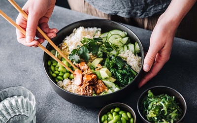 Tô cơm xanh mát cho bữa tối 'lười biếng'