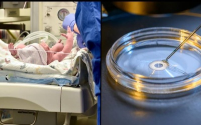 Em bé đầu tiên được sinh ra từ DNA của 3 cha mẹ ở Anh