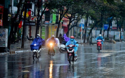 Nhiều nơi tại Bắc Bộ chiều tối mưa dông, trời mát