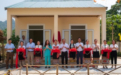 Khánh thành 'Bếp ăn cho em' Điểm trường Bản Tông Trường Mầm non Bình Chuẩn