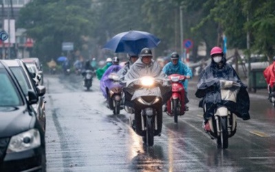 Bắc Bộ và Nam Bộ mưa dông, cục bộ có mưa to