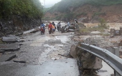 Mưa tăng ở vùng núi Bắc Bộ, đề phòng lũ quét và sạt lở đất