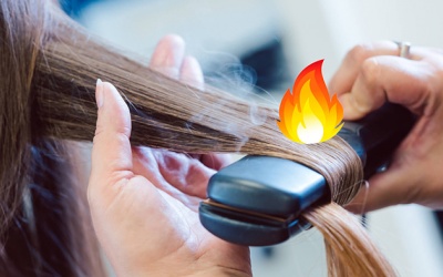 Dấu hiệu tóc hư tổn do nhiệt