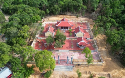 Khánh thành đền thờ anh hùng liệt sỹ tại hồ Kẻ Gỗ