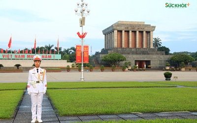 Lễ chào cờ trang nghiêm tại Quảng trường Ba Đình ngày Quốc khánh 2/9