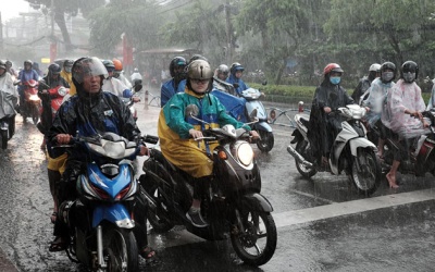 Thời tiết cuối tuần: Mưa dồn dập nhiều nơi 