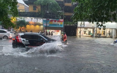 Cả nước mưa dông do ảnh hưởng của áp thấp nhiệt đới