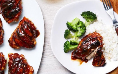 Đổi vị cuối tuần với món gà nướng tương hoisin và mật ong