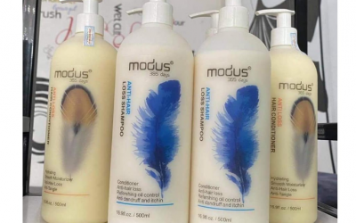 Ngừng dùng ngay dầu gội Modus trị rụng tóc không rõ xuất xứ