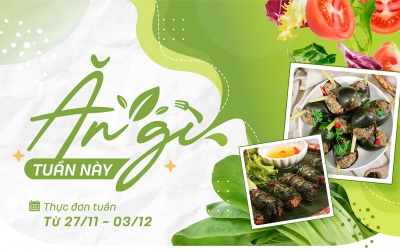 Gợi ý thực đơn cho cả tuần tràn đầy năng lượng