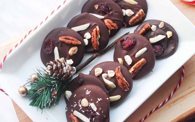 Công thức bánh chocolate mendiant làm quà Giáng sinh