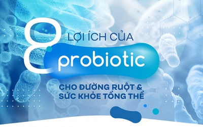 8 lợi ích của probiotic cho đường ruột và sức khỏe tổng thể
