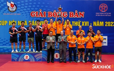 Bế mạc Giải Bóng bàn Cúp Hội Nhà báo Việt Nam 2023