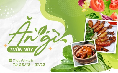 Gợi ý thực đơn tuần mới với toàn món ngon, đầy đủ dinh dưỡng