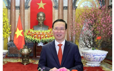 Chủ tịch nước Võ Văn Thưởng chúc mừng năm mới Giáp Thìn 2024