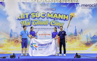 Gần 1.000 nhân sự Dược phẩm Meracine chạy bộ ủng hộ trẻ em vùng cao