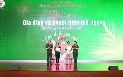 Y tế tuần: Bệnh viện TWQĐ 108 kêu gọi hiến mô, tạng