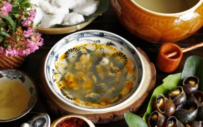 Thanh mát ngày Hè với món bún ốc nguội đặc sắc của Thủ đô