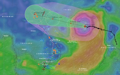 Bão số 3 mạnh lên cấp siêu bão, biển động dữ dội