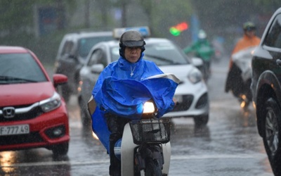 Không khí lạnh gây mưa ở Bắc Bộ, Hà Nội trời mát