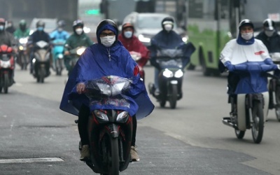 Bắc Bộ đón không khí lạnh, mưa dông nhiều nơi