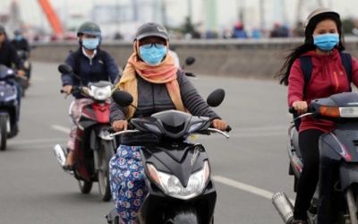 Không khí lạnh bao trùm Bắc Bộ, Trung Bộ mưa lớn