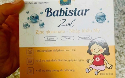Tạm dừng bán, sử dụng sản phẩm TPBVSK Babistar ZinC