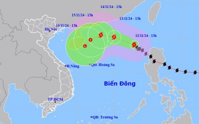 Bão Yinxing vừa tan, Biển Đông lại đón bão Toraji 