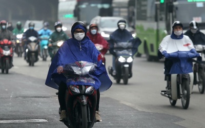 Không khí lạnh ảnh hưởng tới tận Nam Trung Bộ