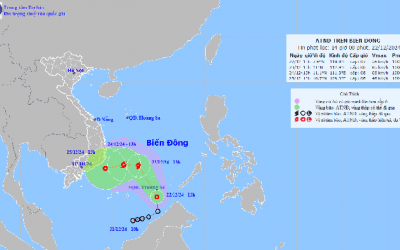 Áp thấp nhiệt đới ảnh hưởng đến vùng biển Nam Bộ