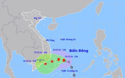 Bão số 10 hình thành trên Biển Đông, Trung Bộ và Nam Bộ mưa nhiều nơi