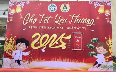 'Chợ Tết yêu thương' tại Bệnh viện Bạch Mai