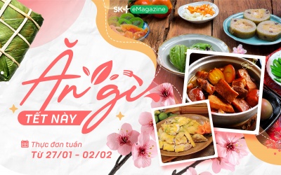 Thực đơn ngày Tết ngon miệng, không bị ngán
